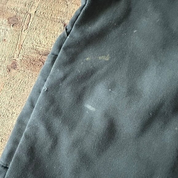 Vintage Big Smith Olive Green Insulated Coveralls With Red Lining & Zipper Front - Picture 6 of 16